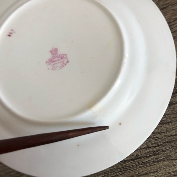 Vtg Hammersley Dresden Floral Gold Trim Plate - Picture 11 of 15